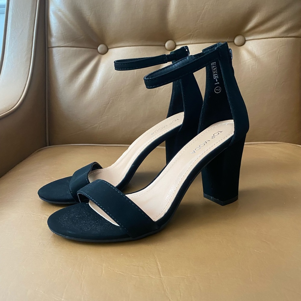 Top Moda Black Heel - Hannah Style